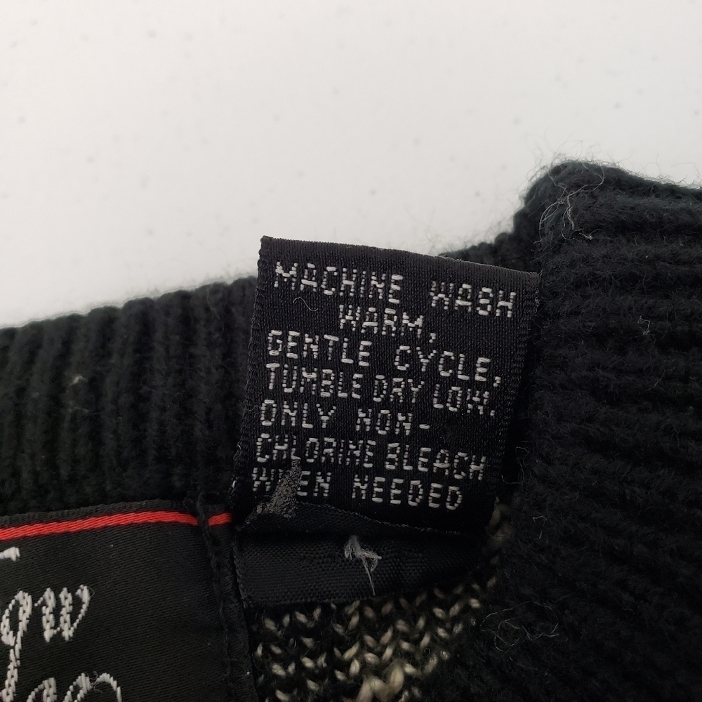 Rainbow Ridge Animal Print Acrylic Sweater Vintage Korea Womens Size Medium - Picture 6 of 6